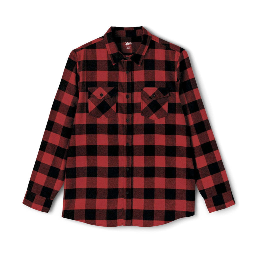 Plaid Flannel Shirt — Back Logo 'XCLSV' Streetwear