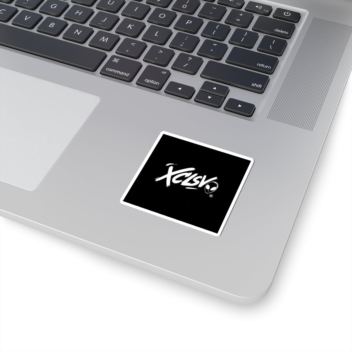 XCLSV MVRSIANO Logo Sticker — Black Decal for Laptops & Gear