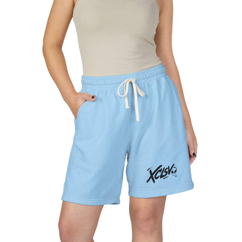 XCISV Logo Sweat Shorts — Garment-Dyed Lightweight Fleece