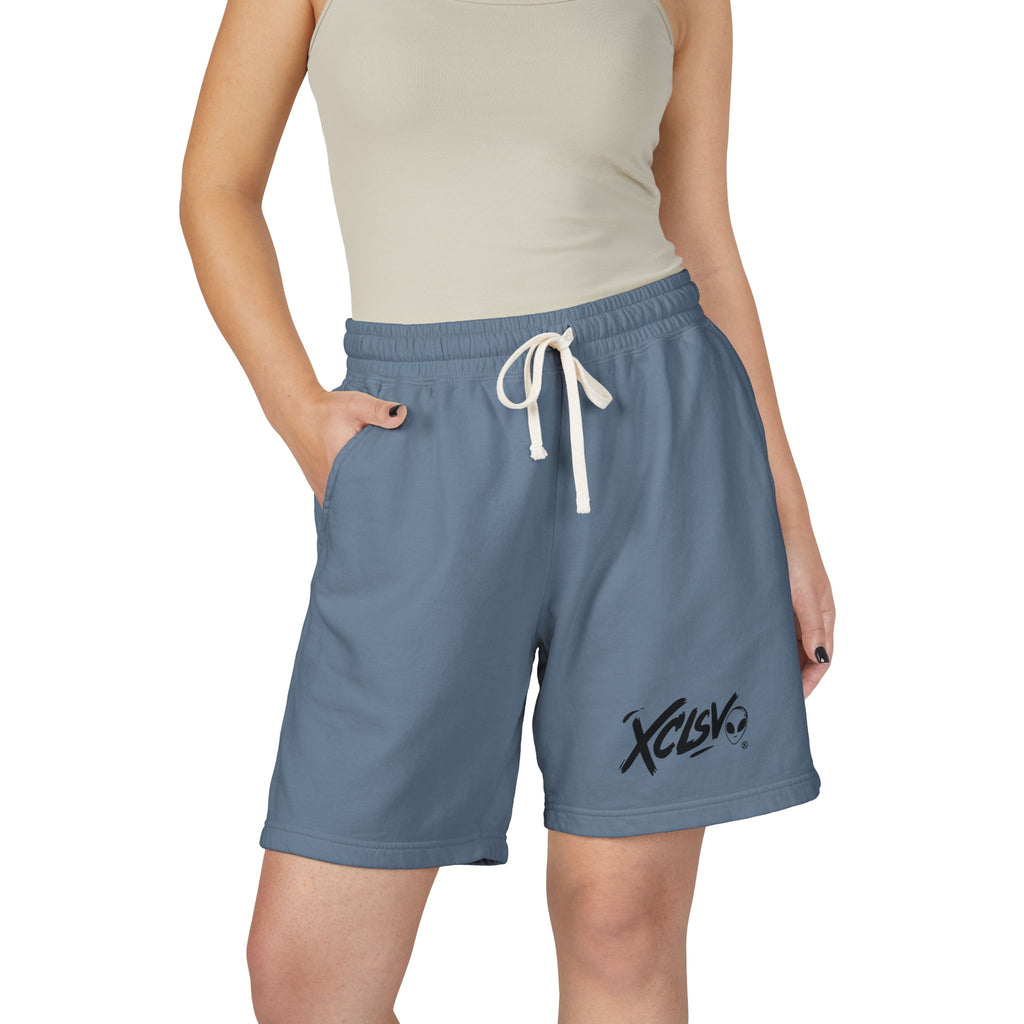 XCISV Logo Sweat Shorts — Garment-Dyed Lightweight Fleece