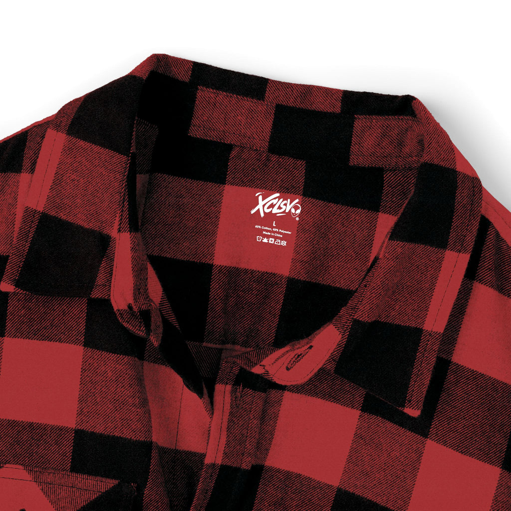 XCLSV La Glock Plaid Flannel Shirt