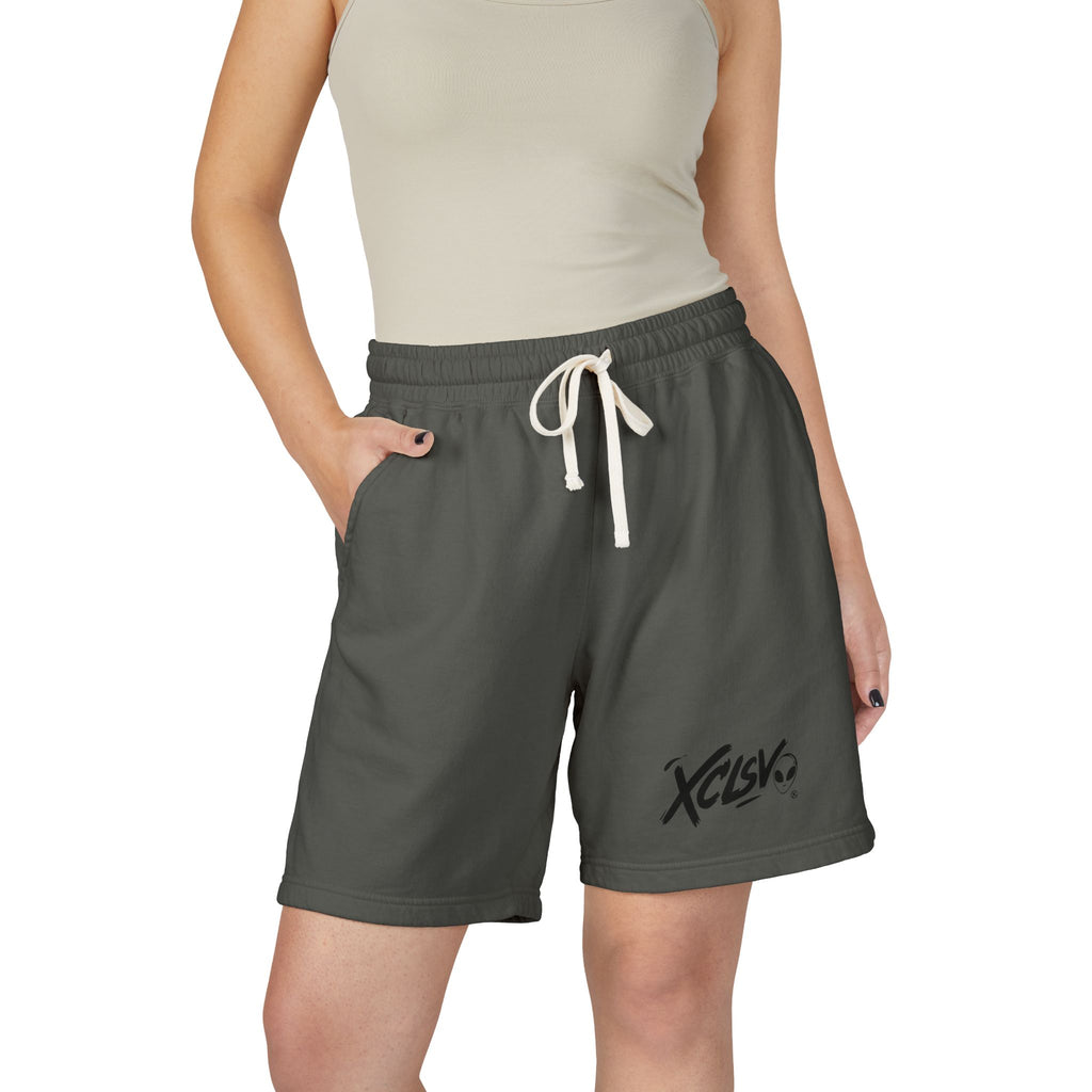 XCISV Logo Sweat Shorts — Garment-Dyed Lightweight Fleece