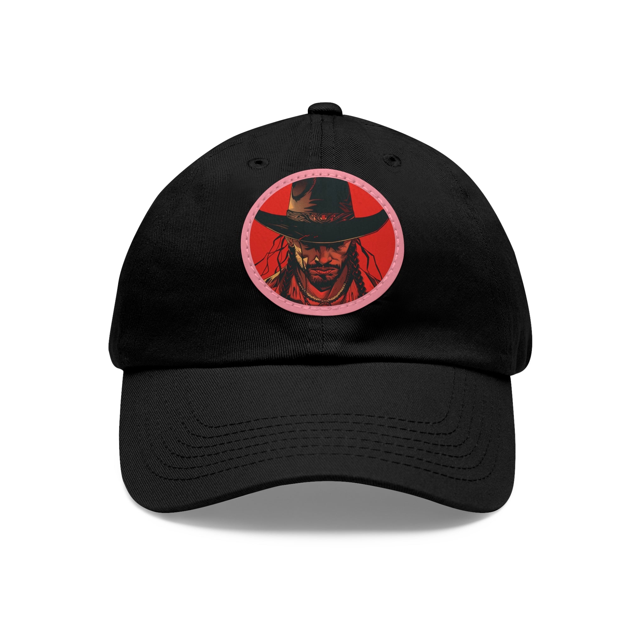 MVRSIANO Western Outlaw Leather Patch Dad Hat