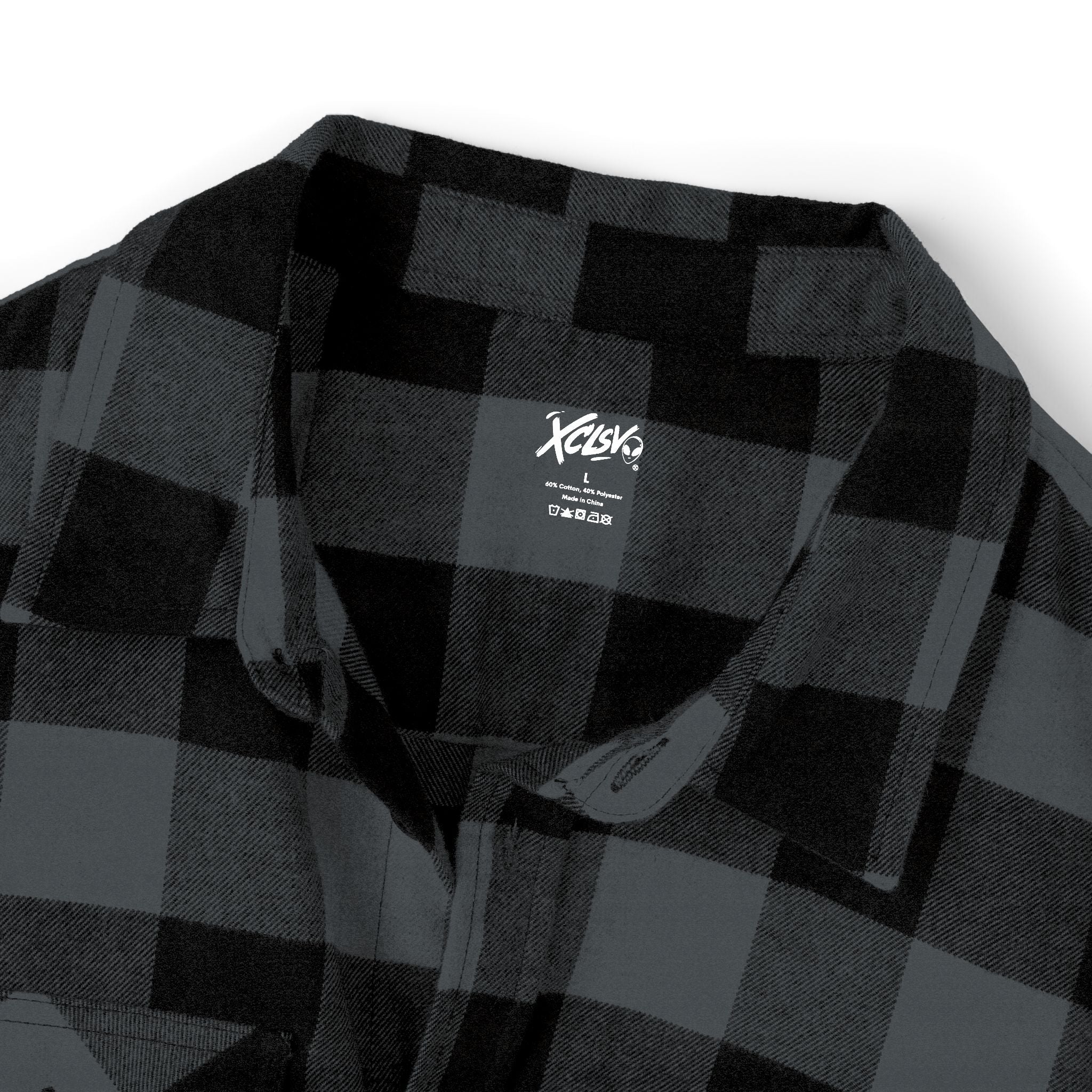 XCLSV La Glock Plaid Flannel Shirt