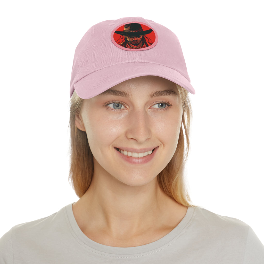 MVRSIANO Western Outlaw Leather Patch Dad Hat