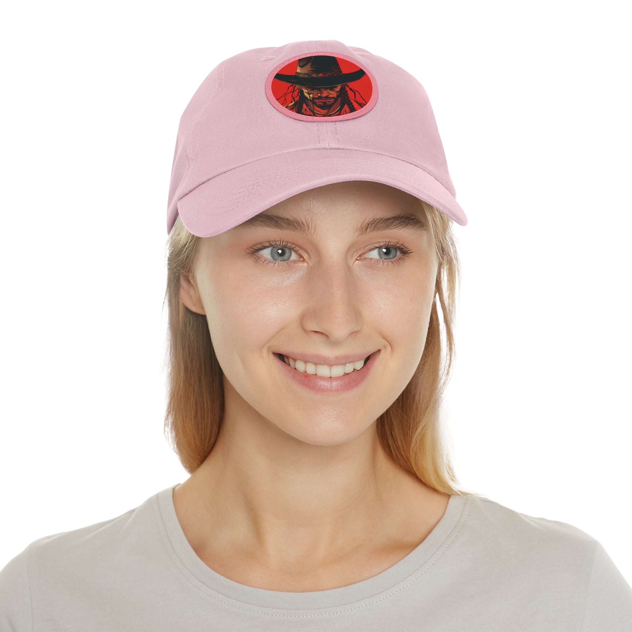 MVRSIANO Western Outlaw Leather Patch Dad Hat