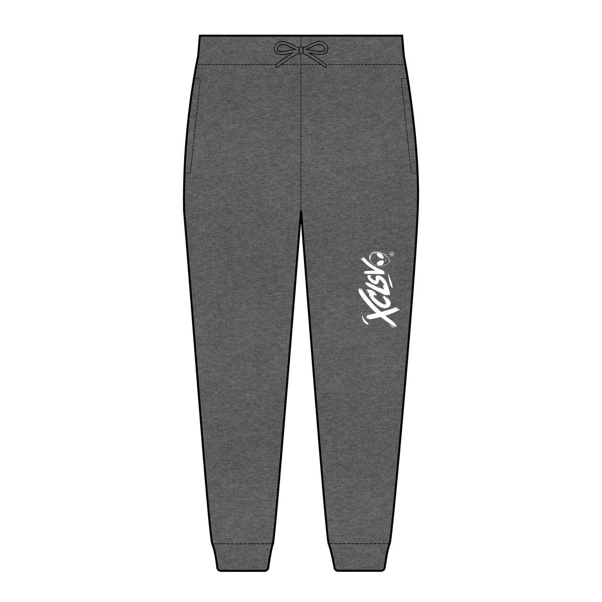 Embroidered XCLSV Joggers — Cozy Unisex Fleece Sweatpants