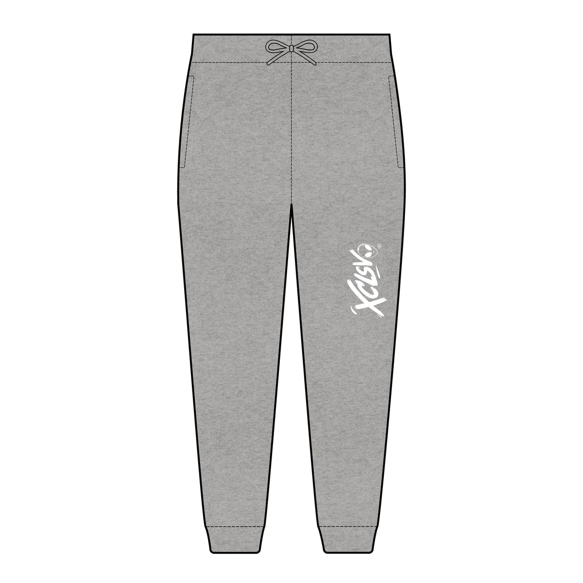 Embroidered XCLSV Joggers — Cozy Unisex Fleece Sweatpants