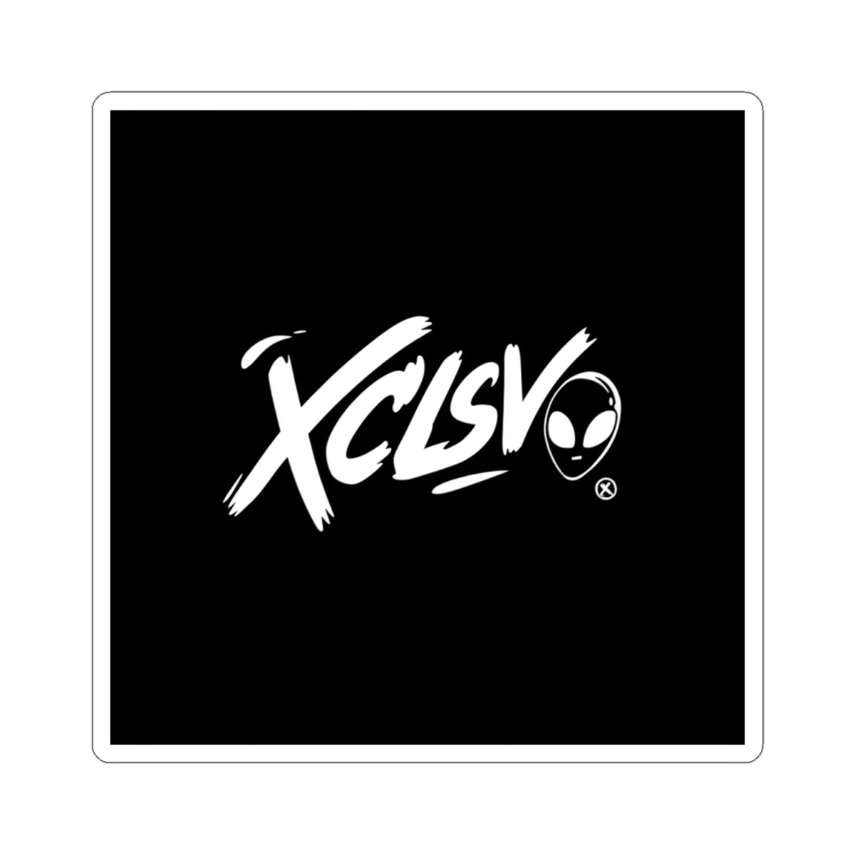 XCLSV MVRSIANO Logo Sticker — Black Decal for Laptops & Gear