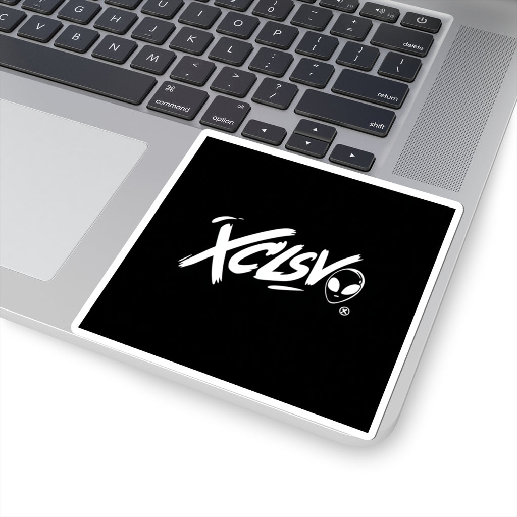 XCLSV MVRSIANO Logo Sticker — Black Decal for Laptops & Gear
