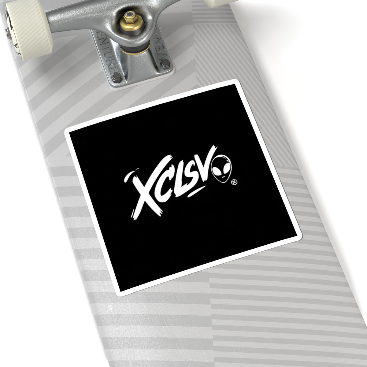 XCLSV MVRSIANO Logo Sticker — Black Decal for Laptops & Gear