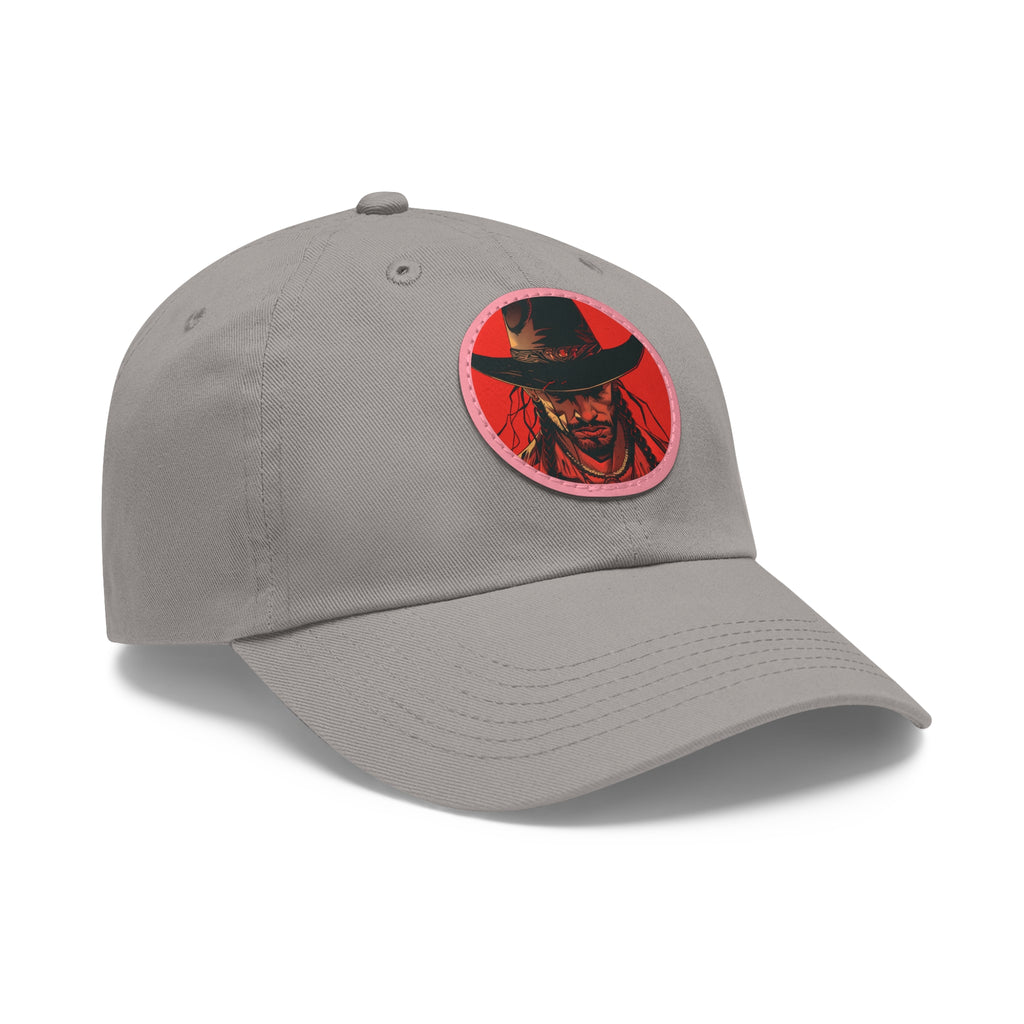 MVRSIANO Western Outlaw Leather Patch Dad Hat