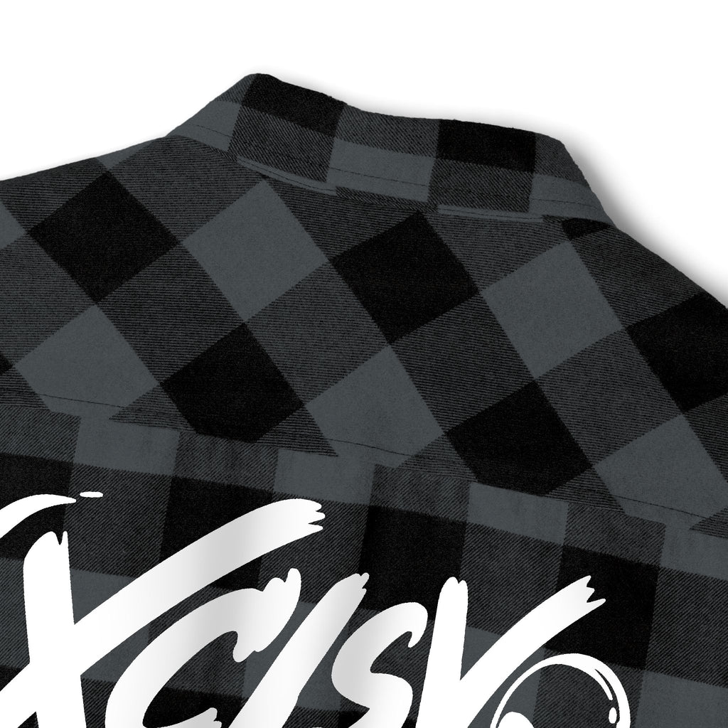 Plaid Flannel Shirt — Back Logo 'XCLSV' Streetwear