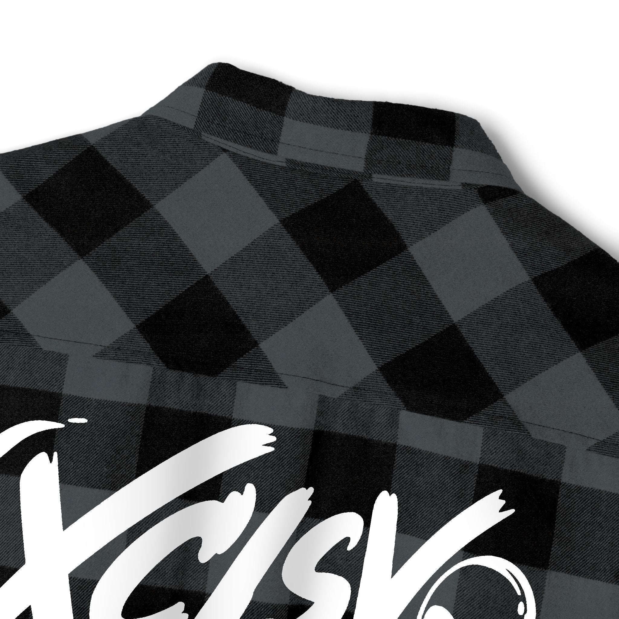 Plaid Flannel Shirt — Back Logo 'XCLSV' Streetwear