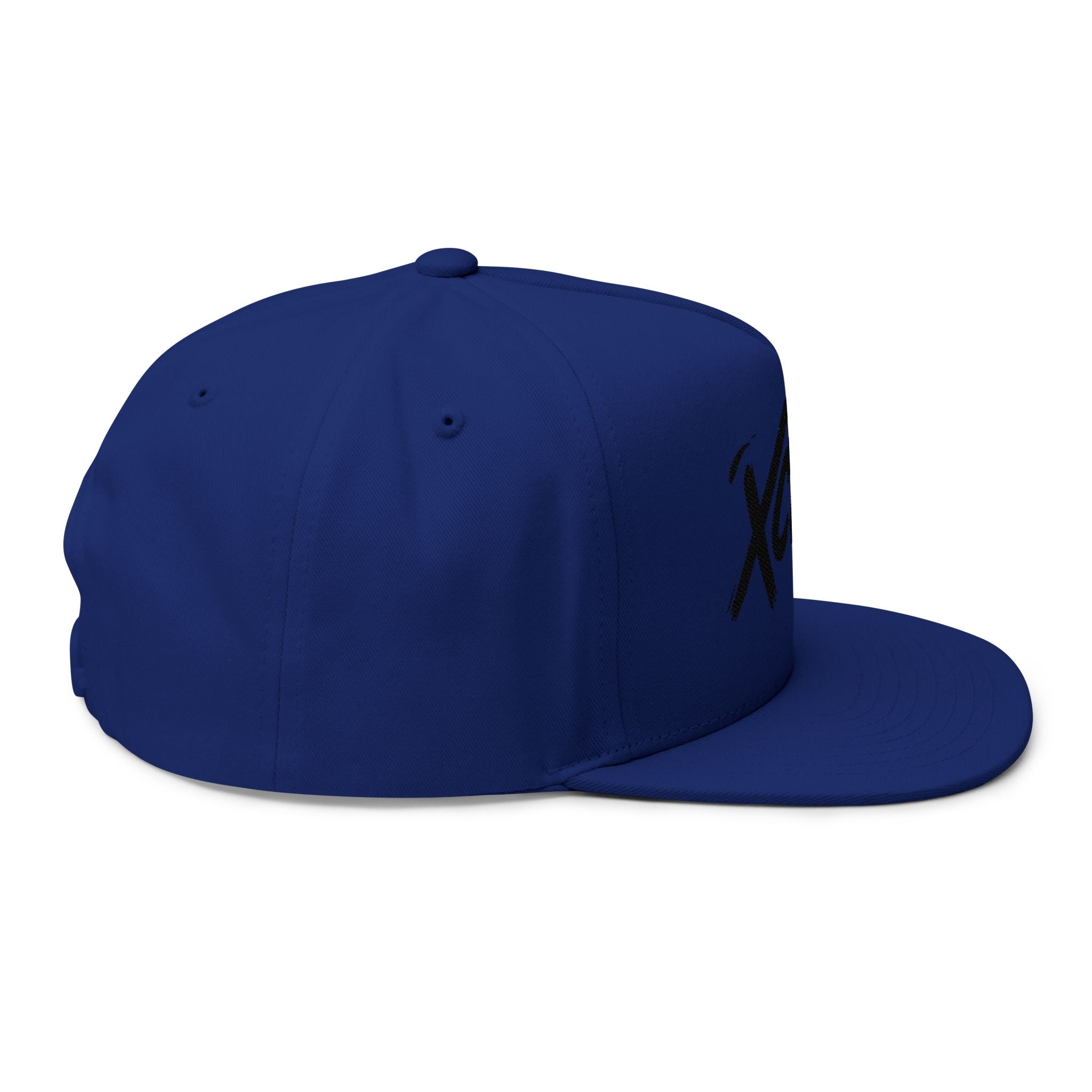 XCLSV Embroidered Flat Bill Cap — Streetwear Snapback with Alien Logo