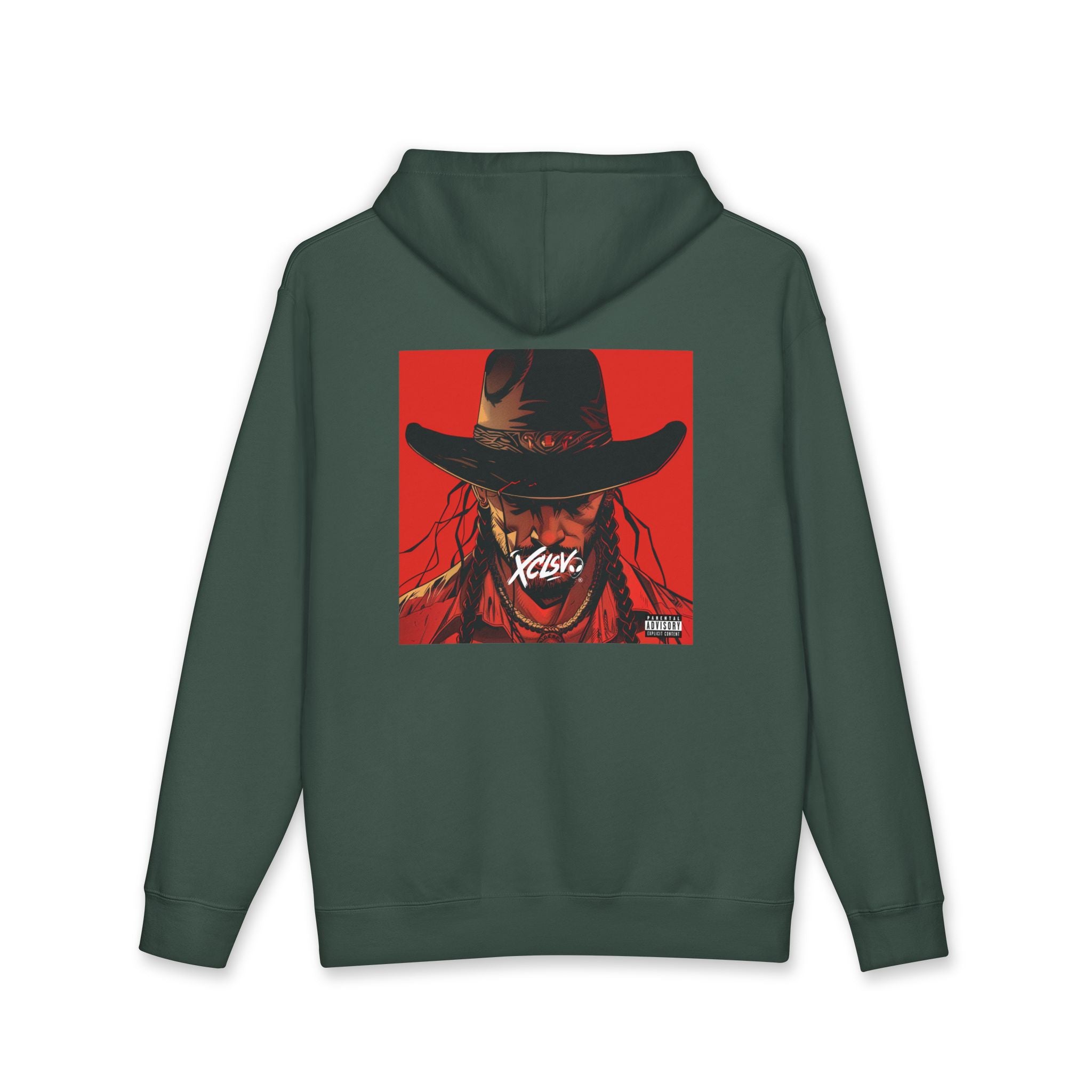 Red Cowboy Hoodie Sweatshirt