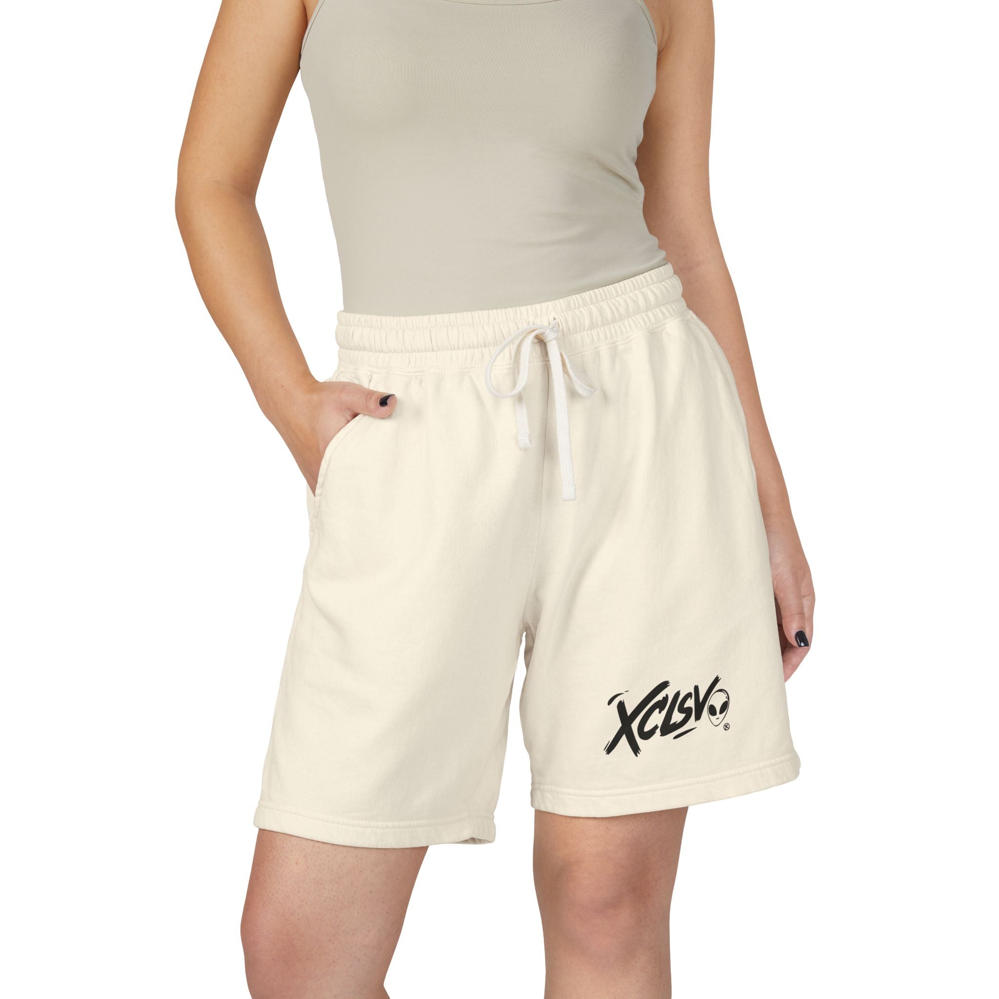 XCISV Logo Sweat Shorts — Garment-Dyed Lightweight Fleece