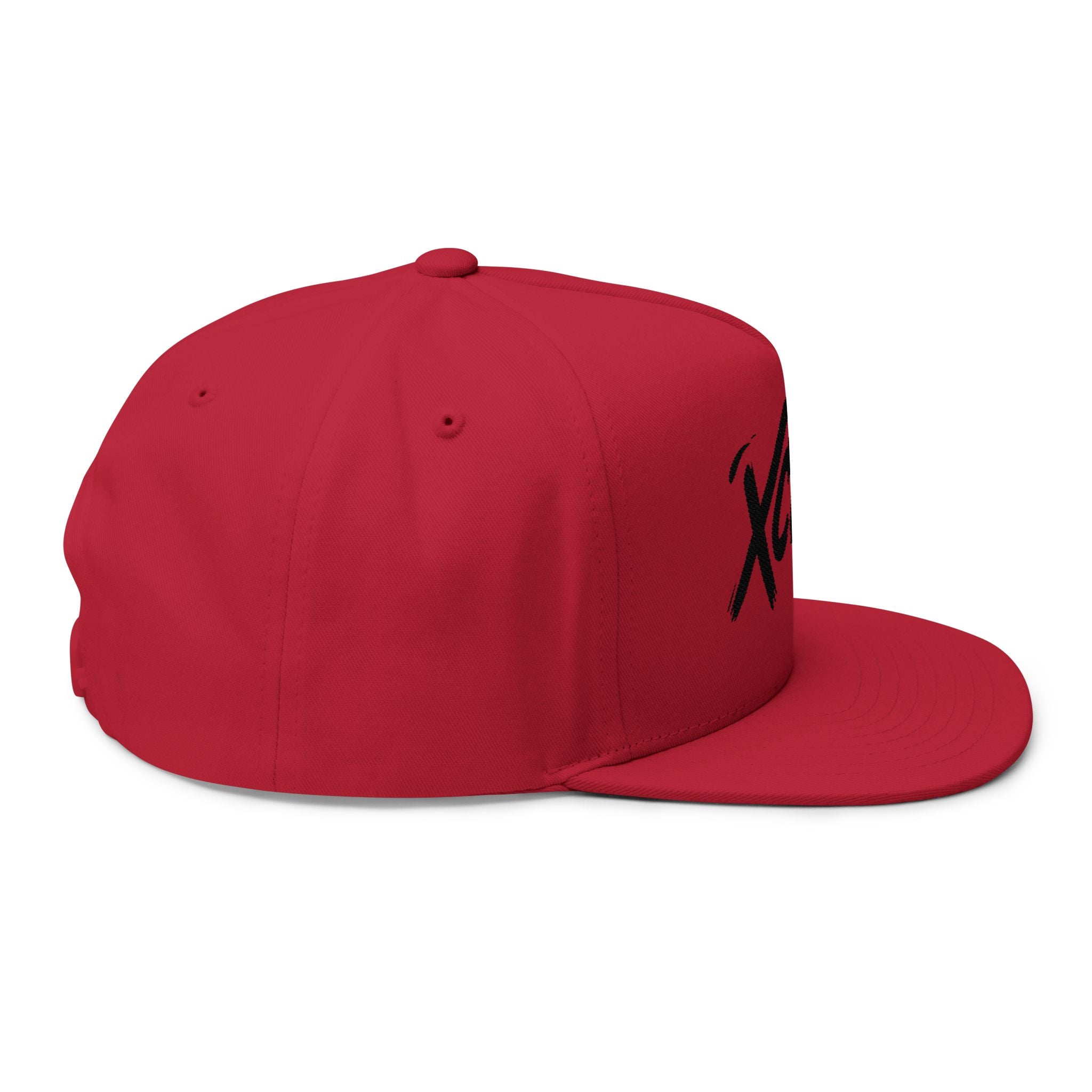 XCLSV Embroidered Flat Bill Cap — Streetwear Snapback with Alien Logo