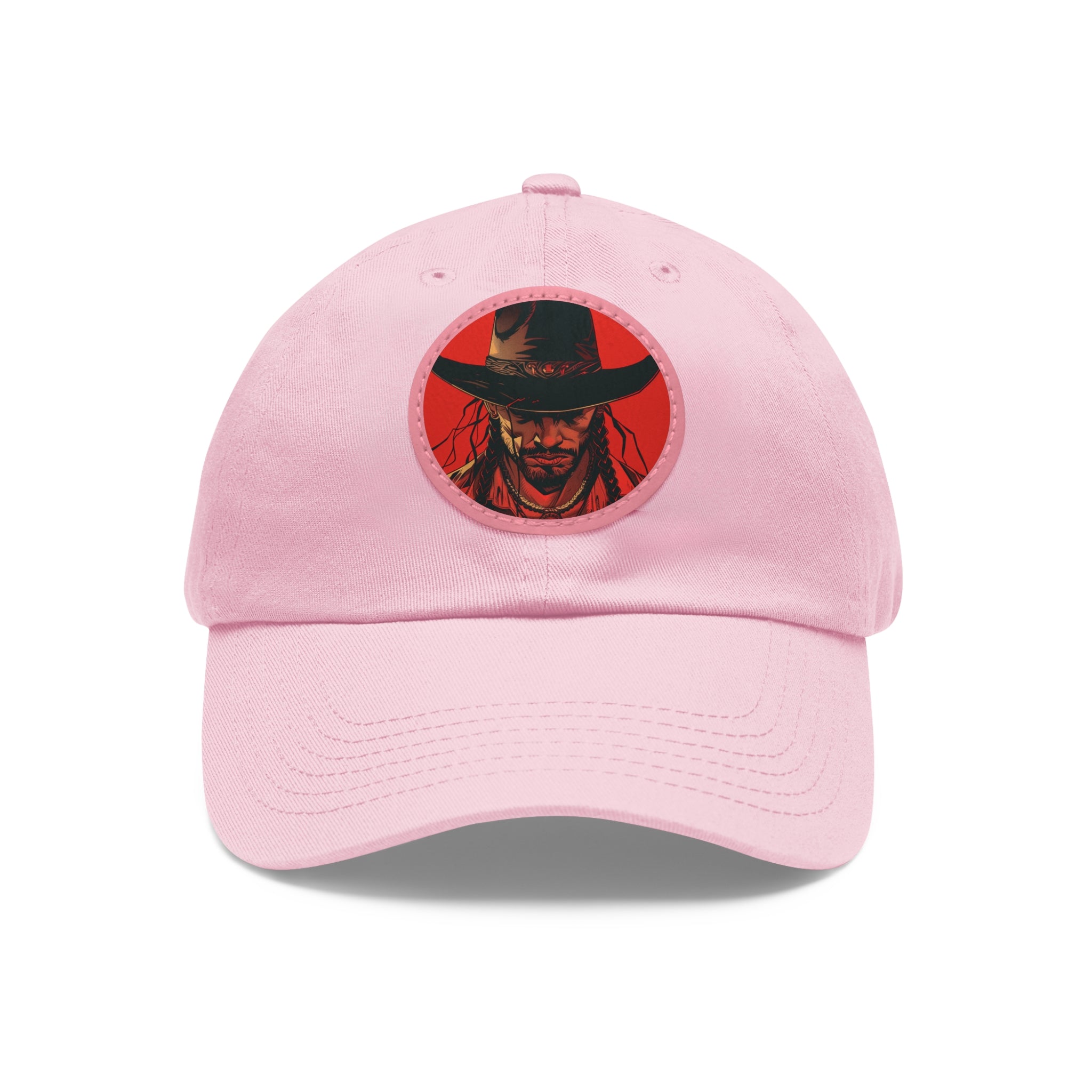 MVRSIANO Western Outlaw Leather Patch Dad Hat