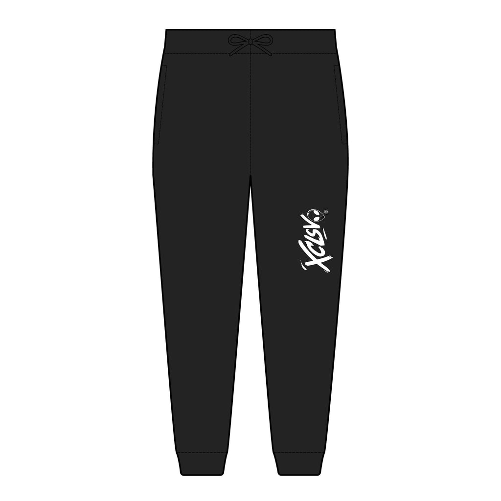 Embroidered XCLSV Joggers — Cozy Unisex Fleece Sweatpants