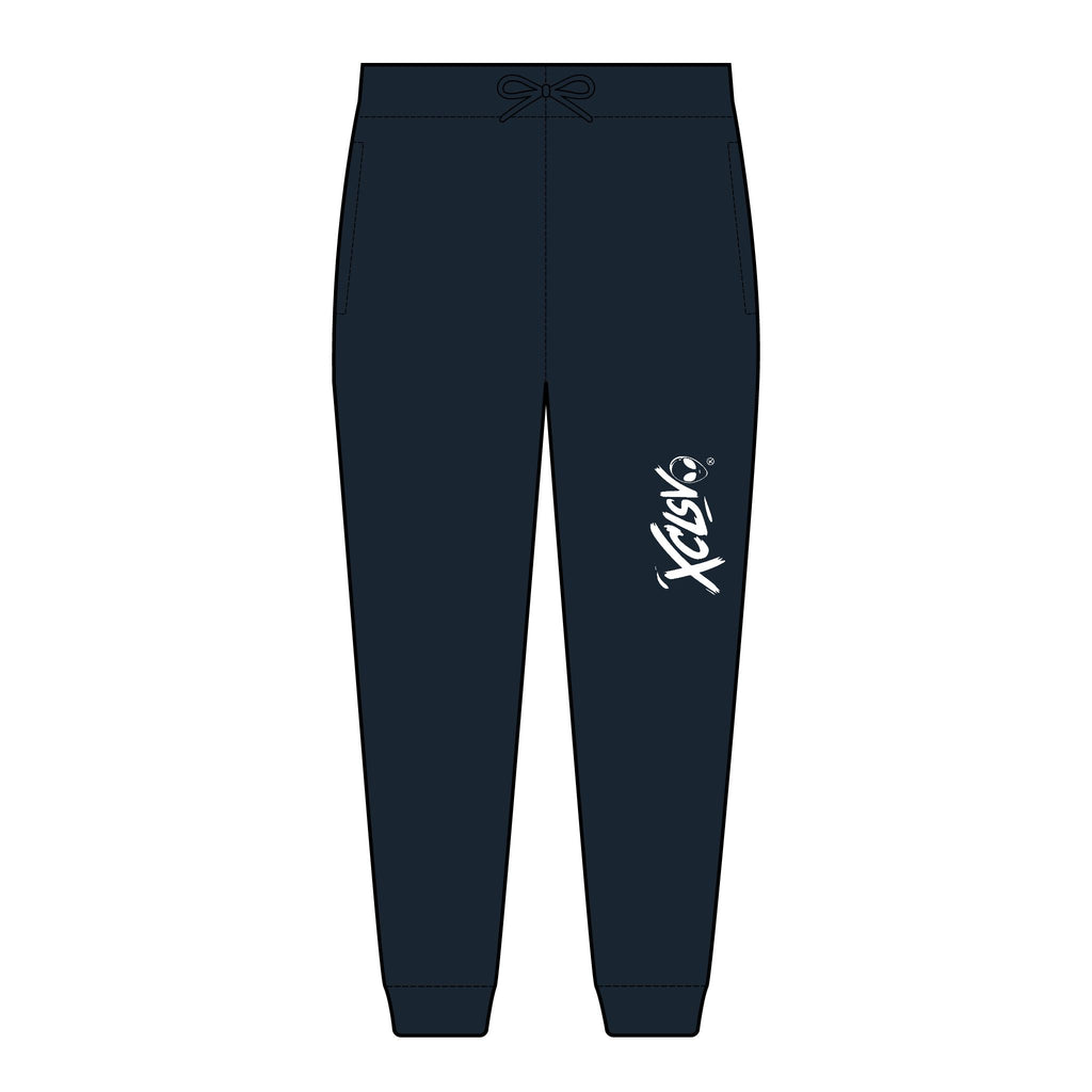 Embroidered XCLSV Joggers — Cozy Unisex Fleece Sweatpants