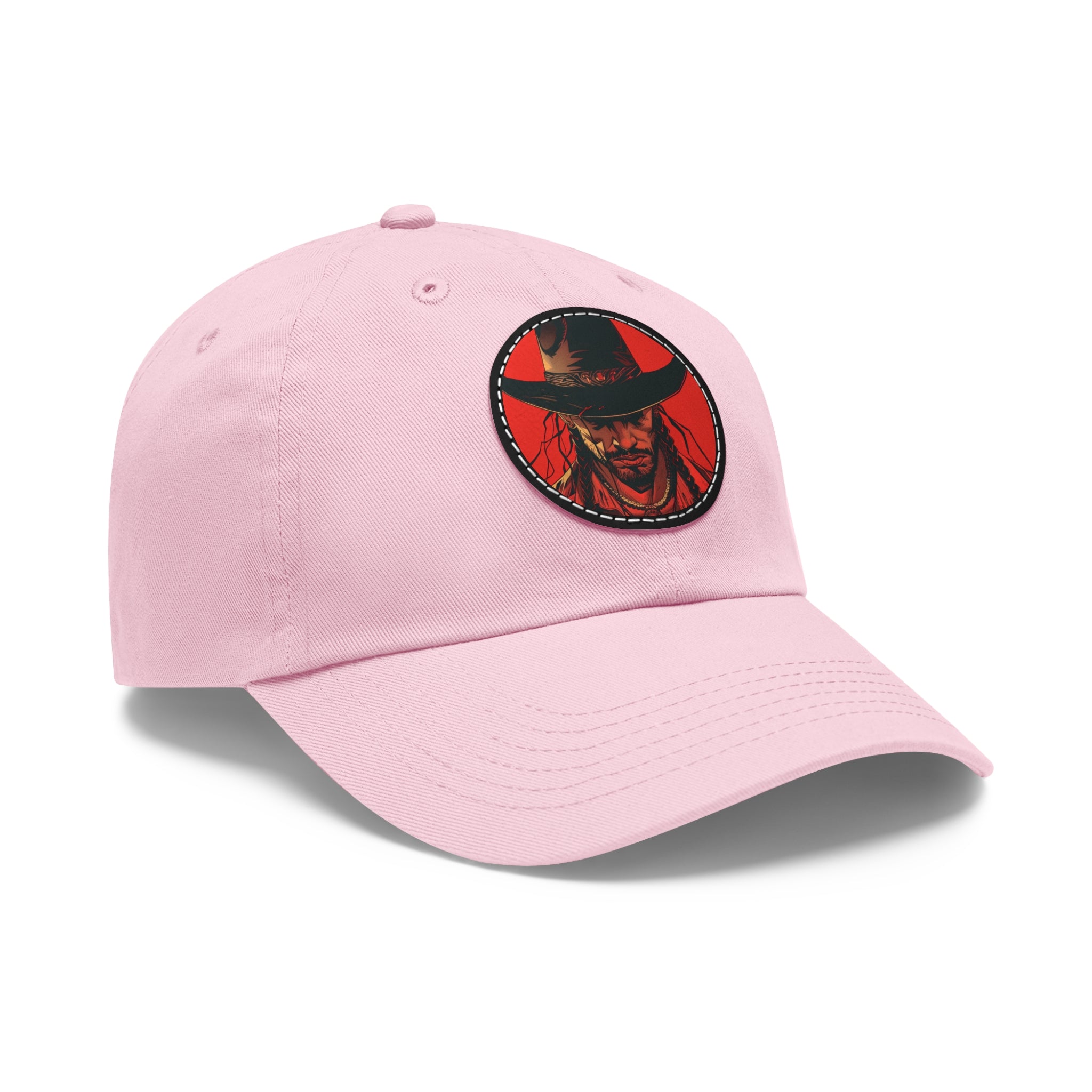 MVRSIANO Western Outlaw Leather Patch Dad Hat