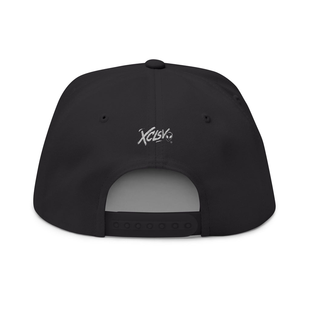 Embroidered Flat Bill Cap — Distressed Mvrsiano Logo Snapback