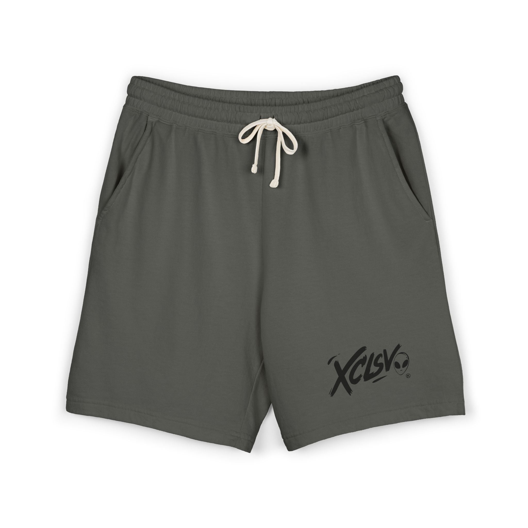 XCISV Logo Sweat Shorts — Garment-Dyed Lightweight Fleece