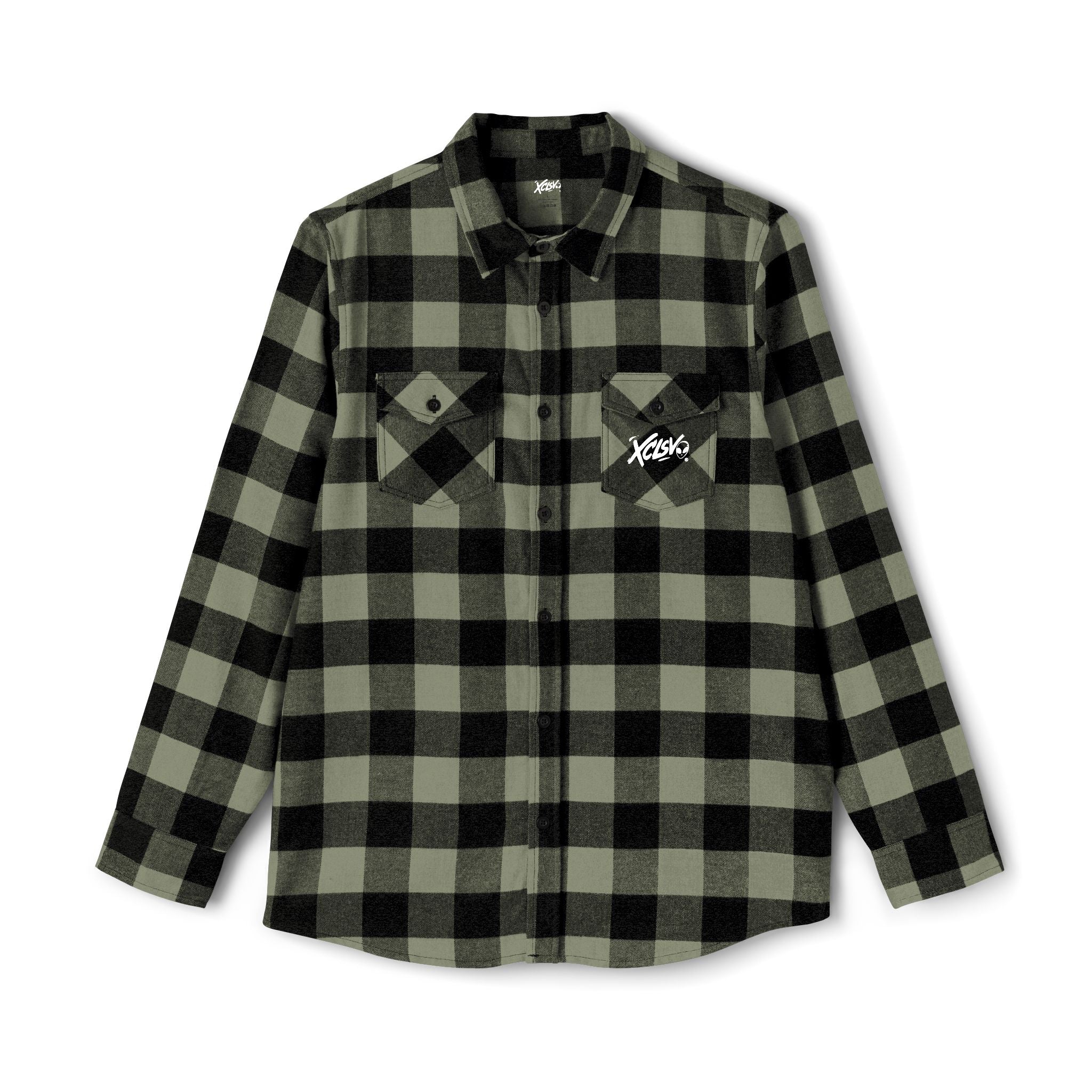 XCLSV La Glock Plaid Flannel Shirt