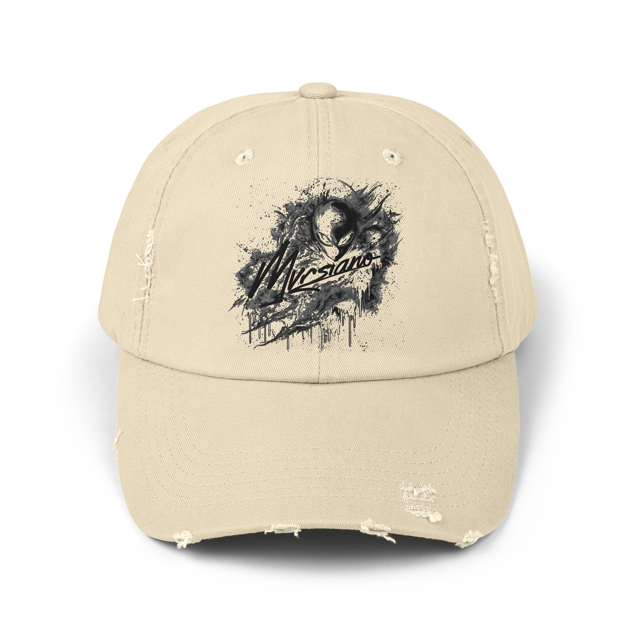Distressed Mvrsiano Baseball Cap – Grunge Dad Hat