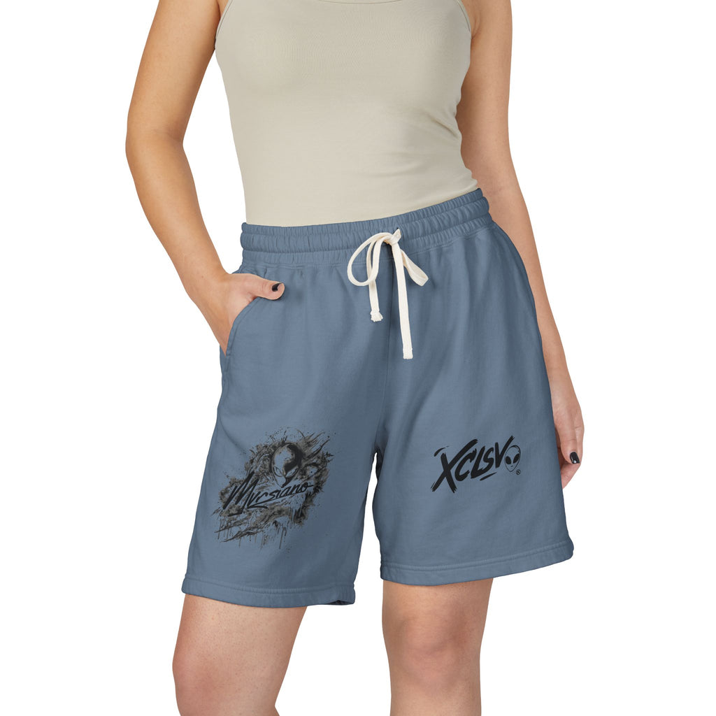 Sweat Shorts — Streetwear Graphic 'XCLSV' Mvrsiano Fleece Lounge Shorts