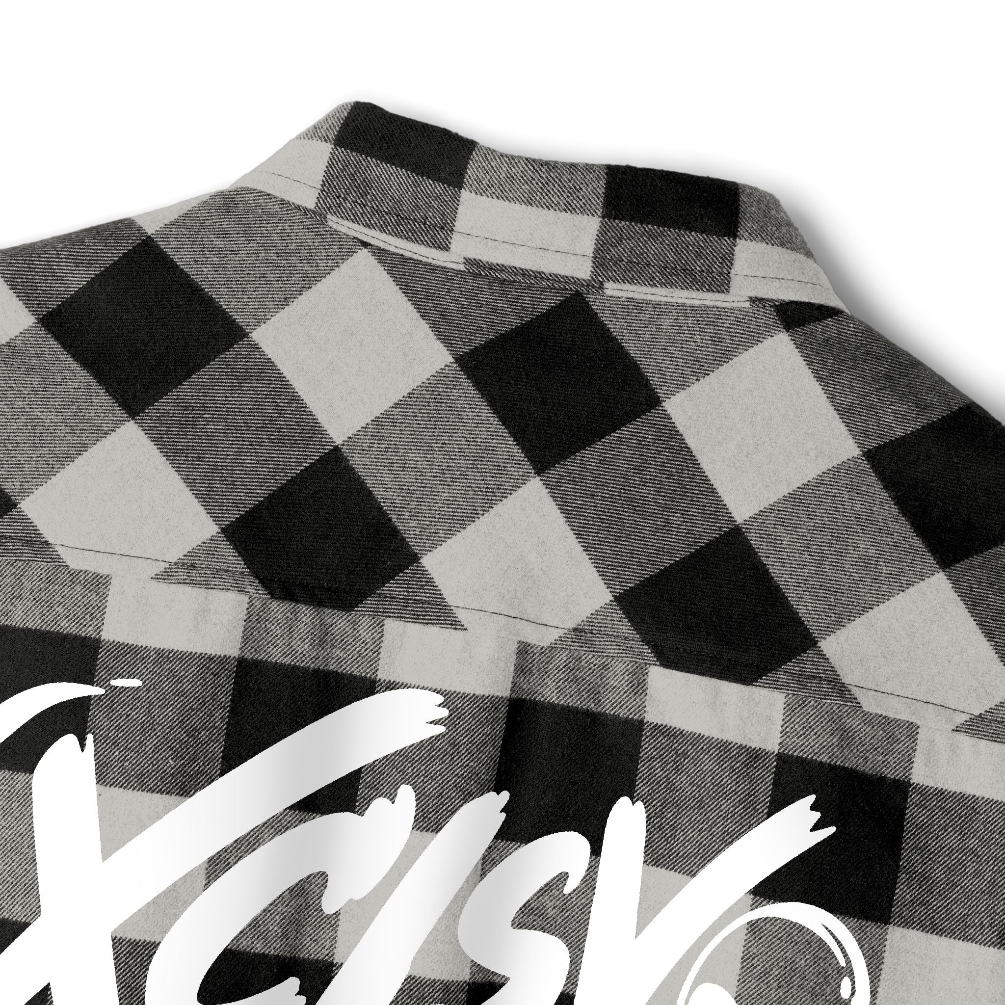 Plaid Flannel Shirt — Back Logo 'XCLSV' Streetwear