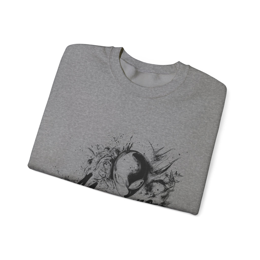Mvrsiano Graphic Sweatshirt — Alien Grunge Skull Art Crewneck