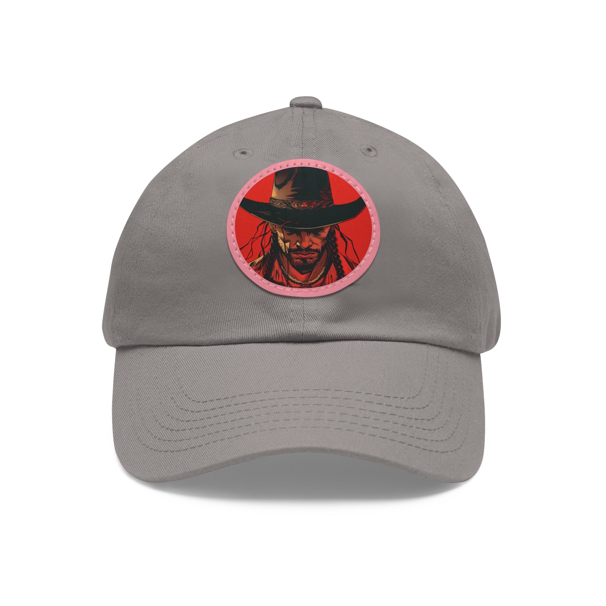 MVRSIANO Western Outlaw Leather Patch Dad Hat