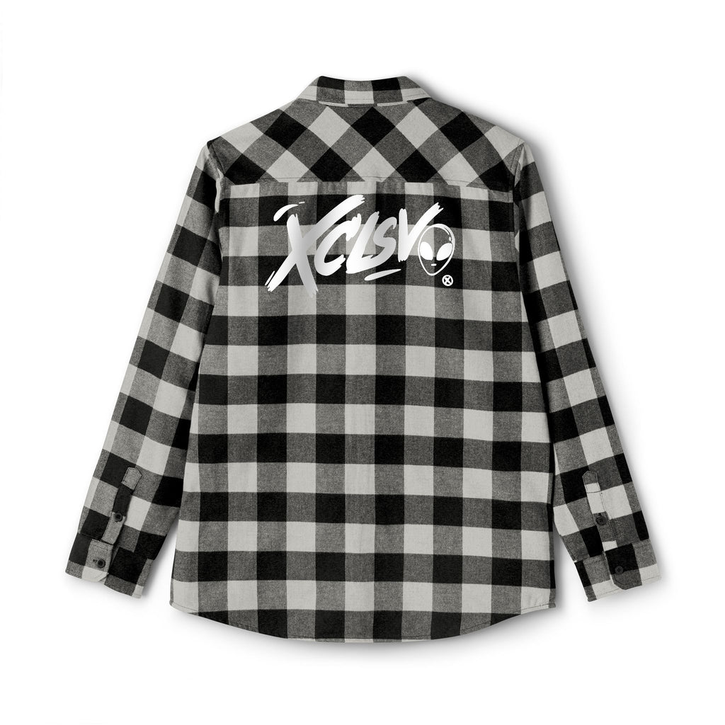 Plaid Flannel Shirt — Back Logo 'XCLSV' Streetwear