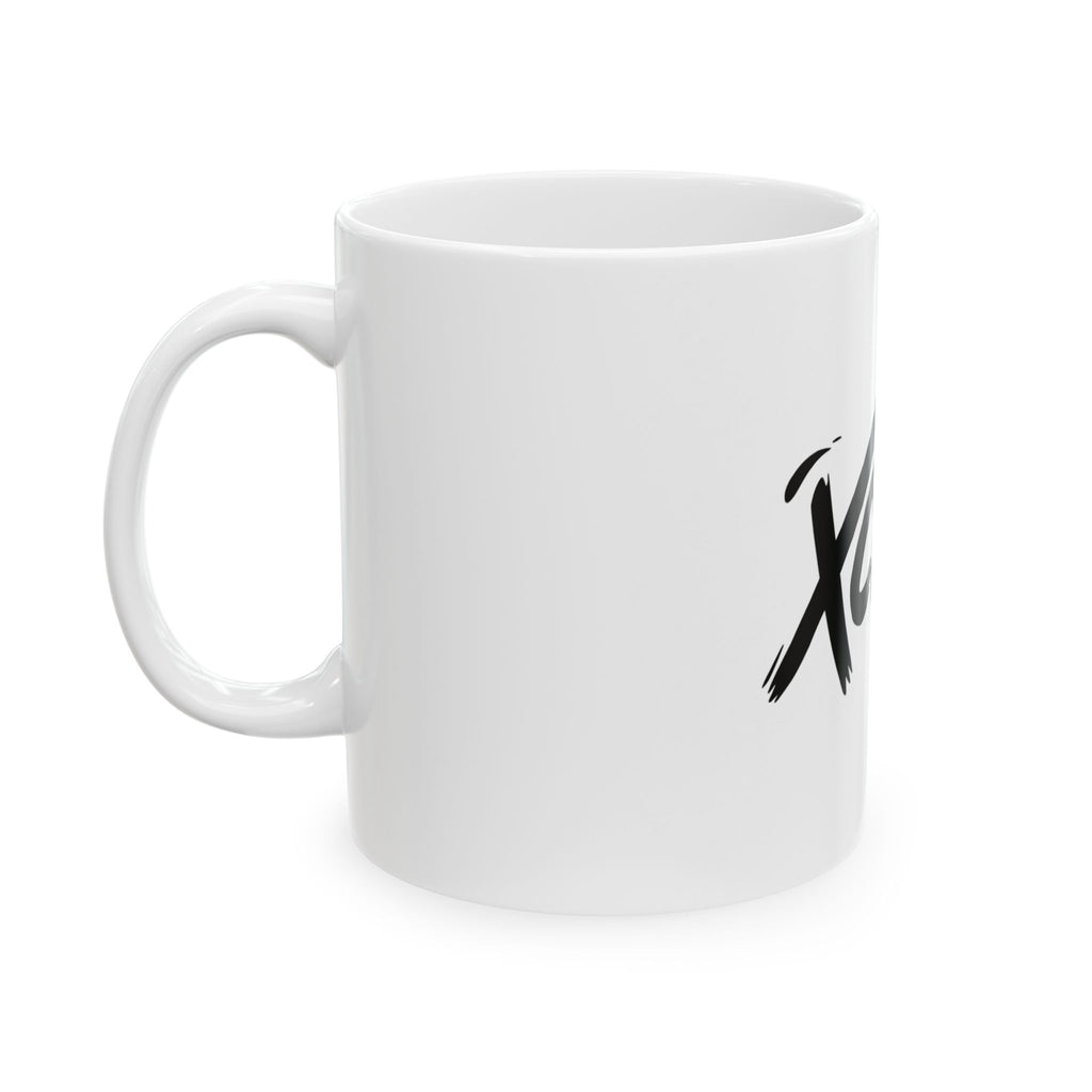 XCLSV Alien Logo Ceramic Mug — Graphic Coffee Tea Cup (11oz & 15oz)