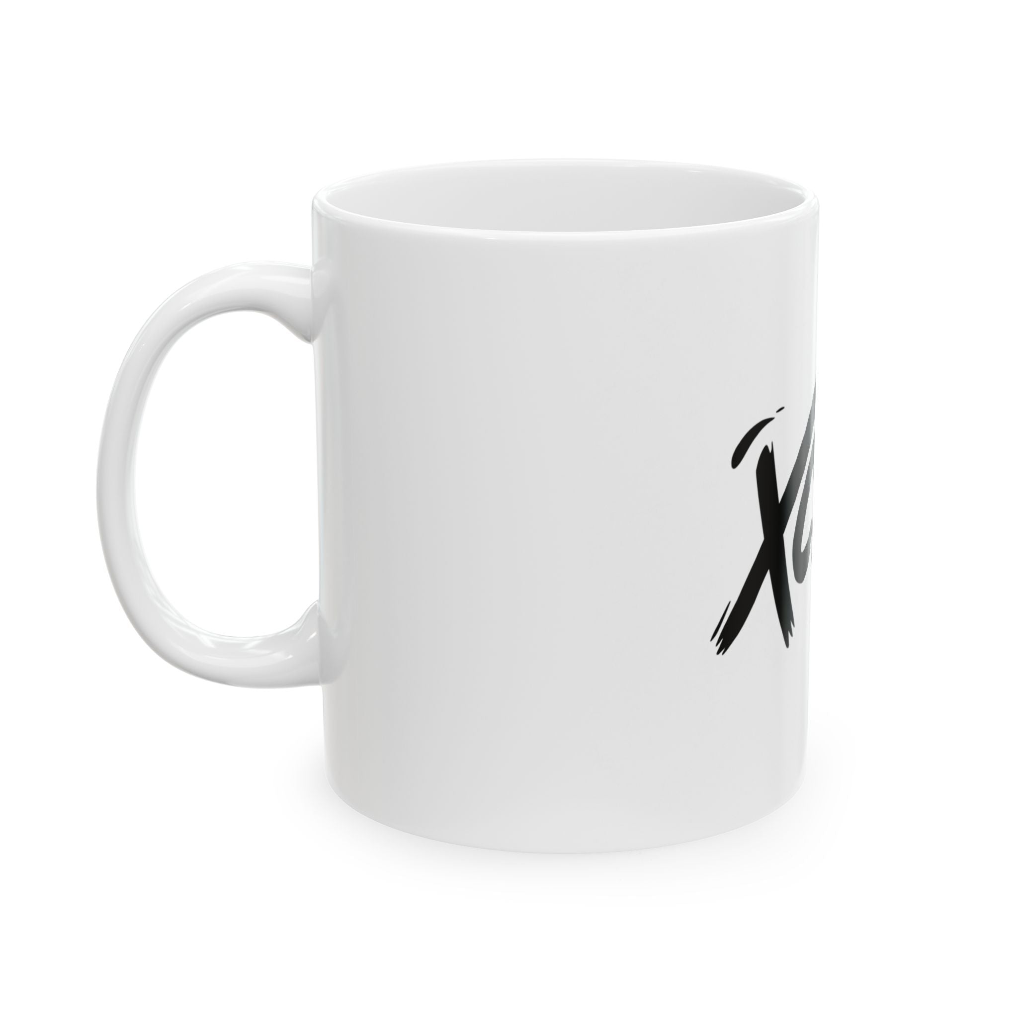 XCLSV Alien Logo Ceramic Mug — Graphic Coffee Tea Cup (11oz & 15oz)