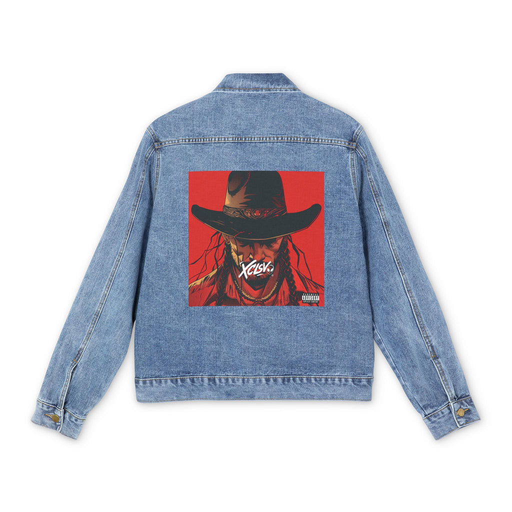 Denim XCLSV Jacket — Red Mvrsiano Back Patch